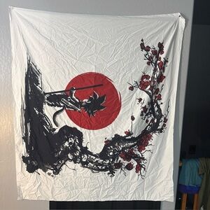 Dragonball Z Banner Flag Tapestry Saiyan Under The Sun Approximately 50”x60”